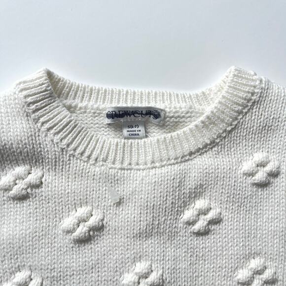 J.Crew Crewcuts Bobble Sweater for Girls in Ivory Size Small NWOT - Picture 3 of 5